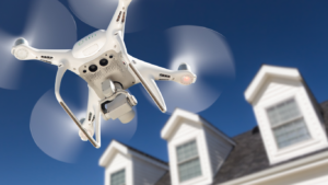 Drone being used for home inspection
